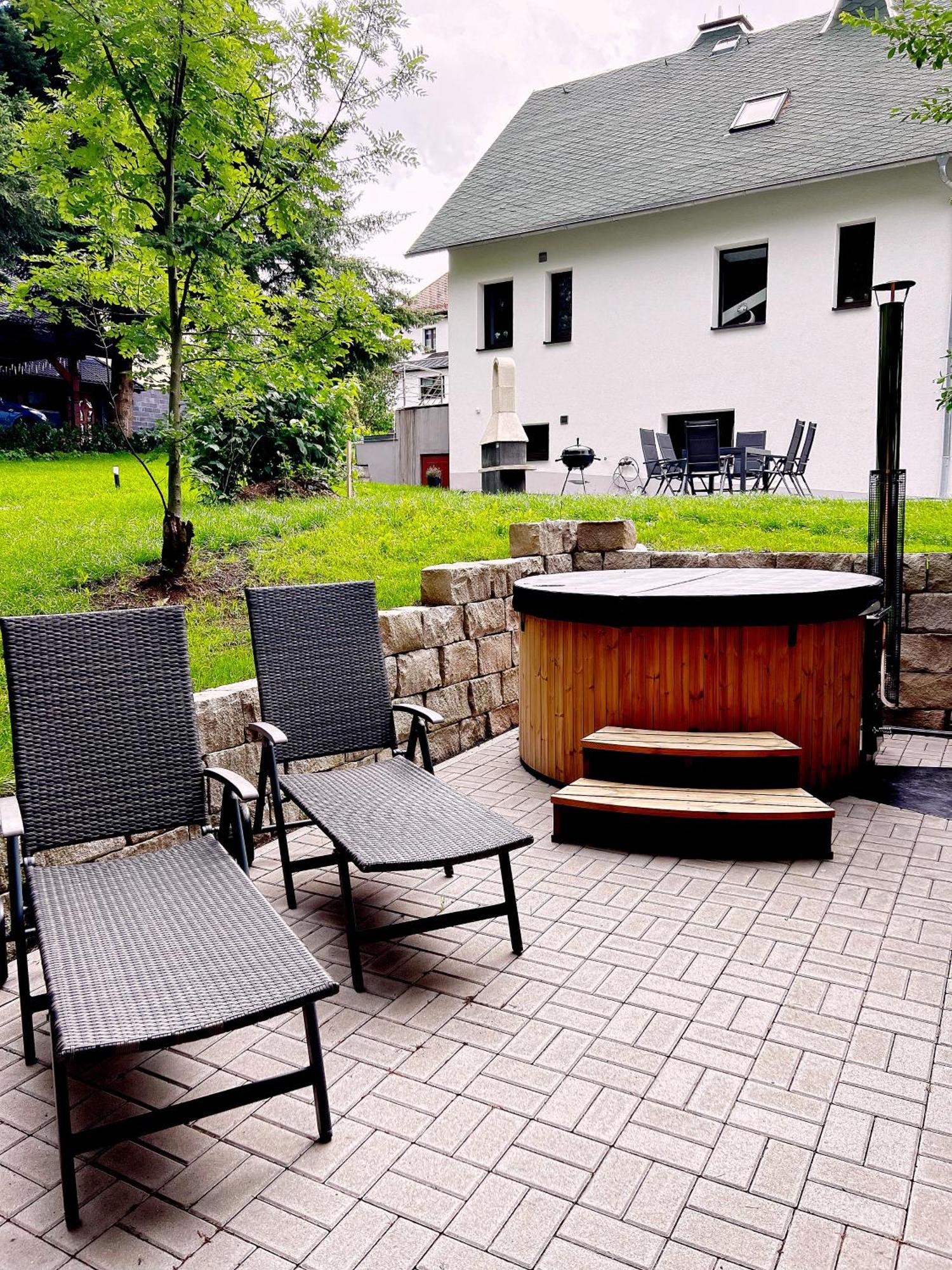 Wellness Am Morgengau Mit Whirlpool Und Sauna Rotterode Екстер'єр фото