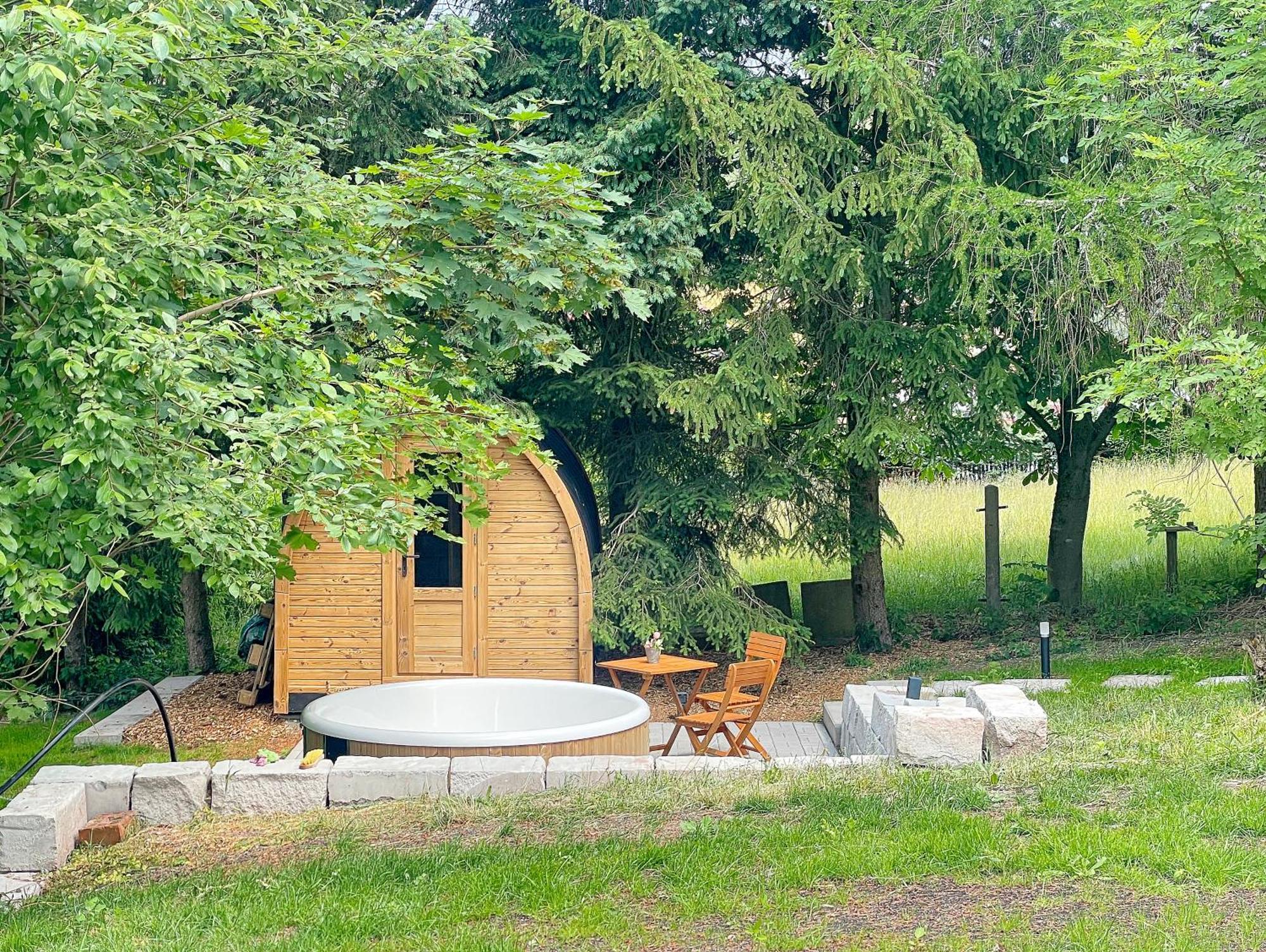 Wellness Am Morgengau Mit Whirlpool Und Sauna Rotterode Екстер'єр фото